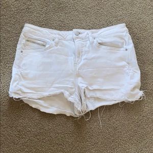 White Calvin Klein Jean shorts